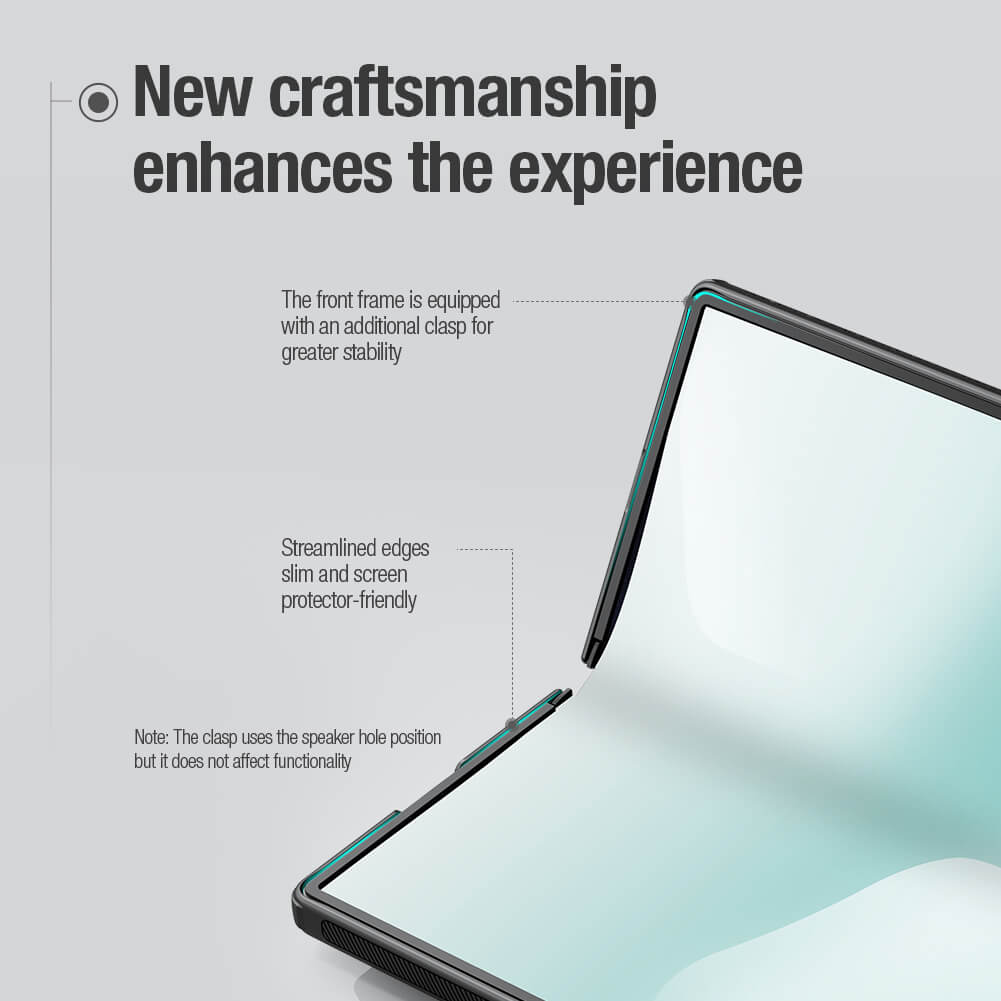 Чехол-крышка NILLKIN для Samsung Galaxy Z Fold7 (Fold 7 5G), Samsung W26 (серия Frosted shield Fold With S-Pen case)